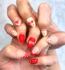 Wrapped in Red | Salon Press-On Nails