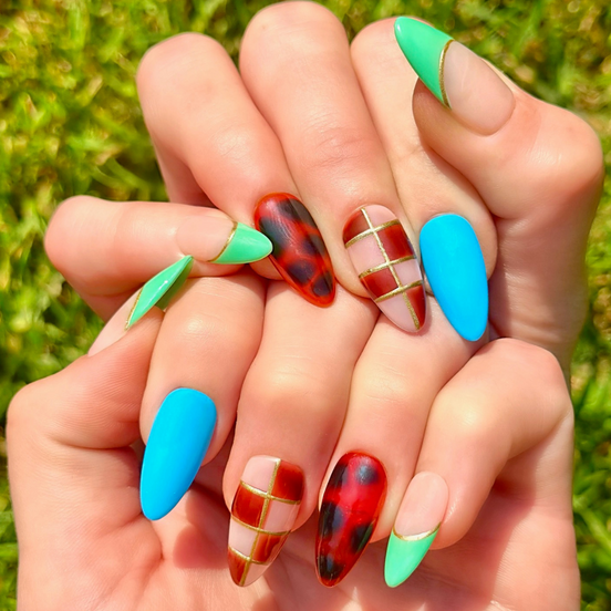 Chess Not Checkers | Salon Press-On Nails