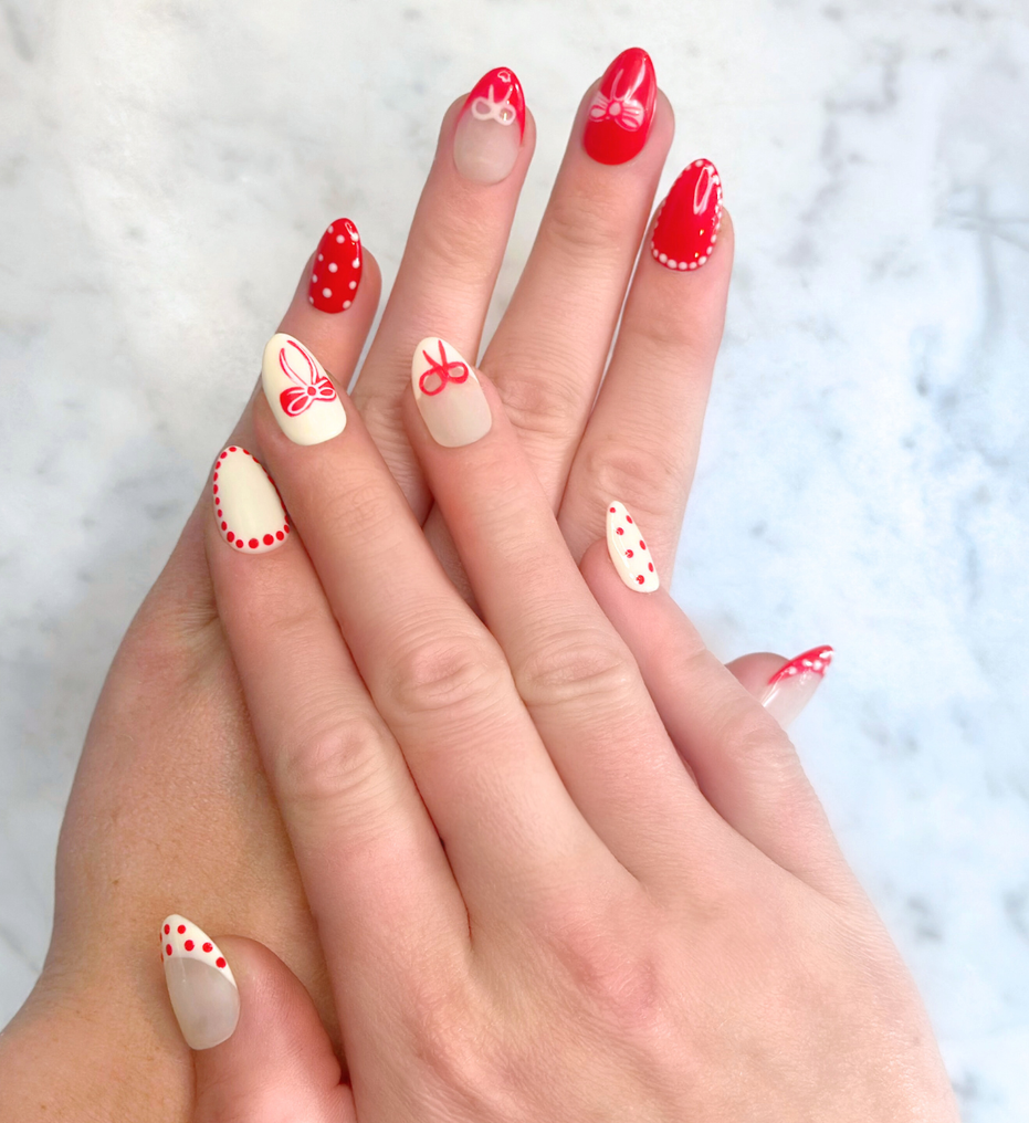 Wrapped in Red | Salon Press-On Nails