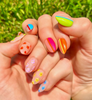 Stripes or Flowers? Let's Get Both | Salon Press-On Nails