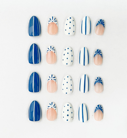 Blue Me Away | Salon Press-On Nails