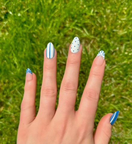 Blue Me Away | Salon Press-On Nails
