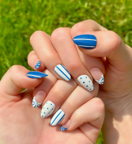 Blue Me Away | Salon Press-On Nails