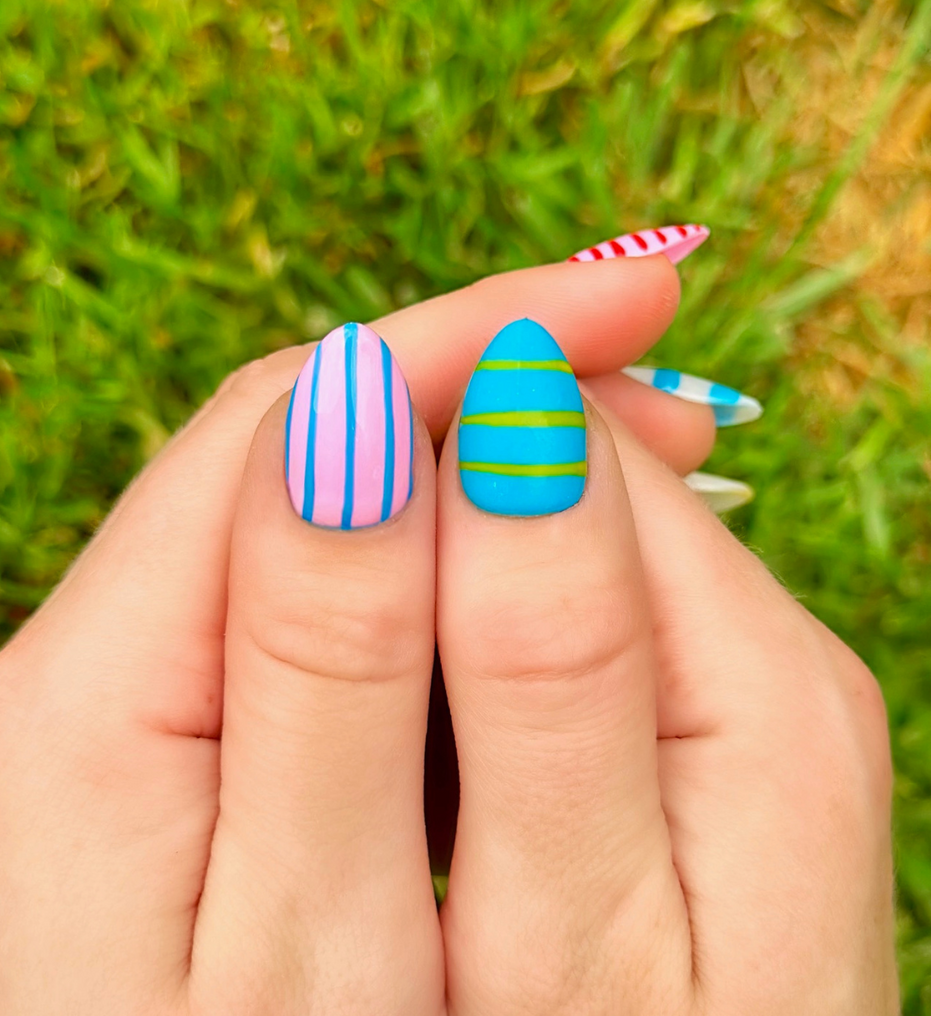 Candy Stripes | Short Almond