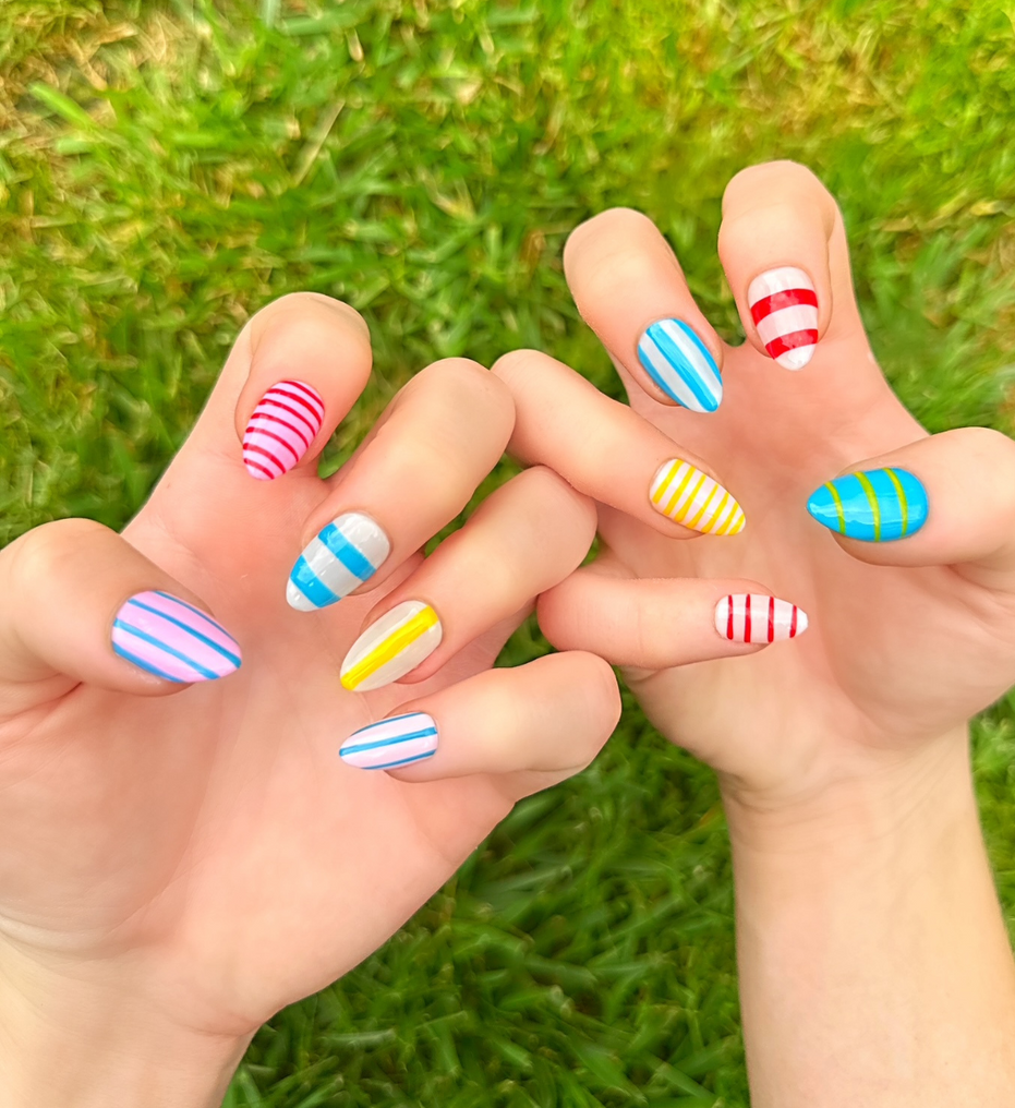 Candy Stripes | Short Almond