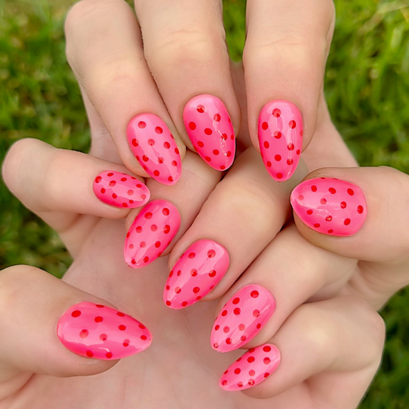 Dot Pink | Salon Press-On Nails