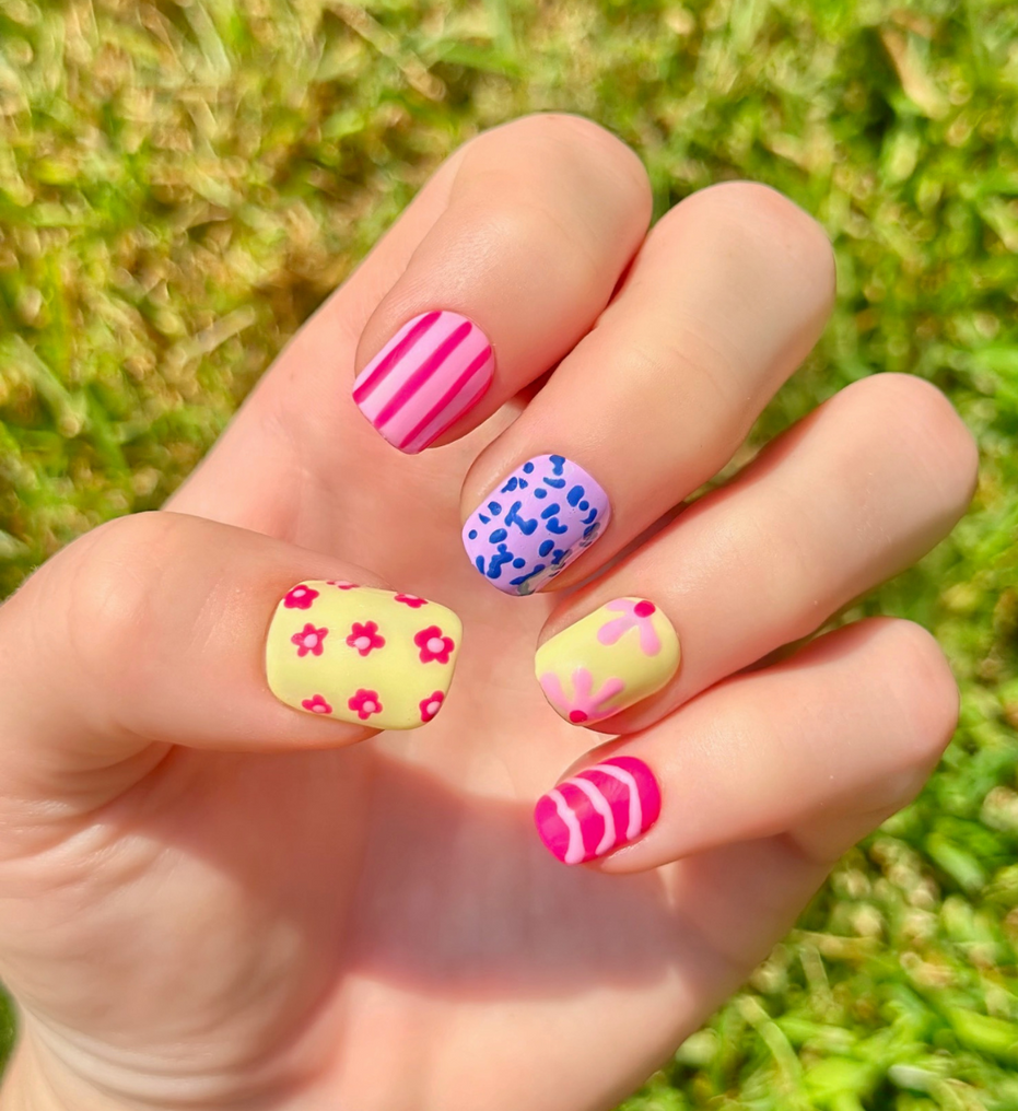 Candy Safari | Short Squoval | Square | Round