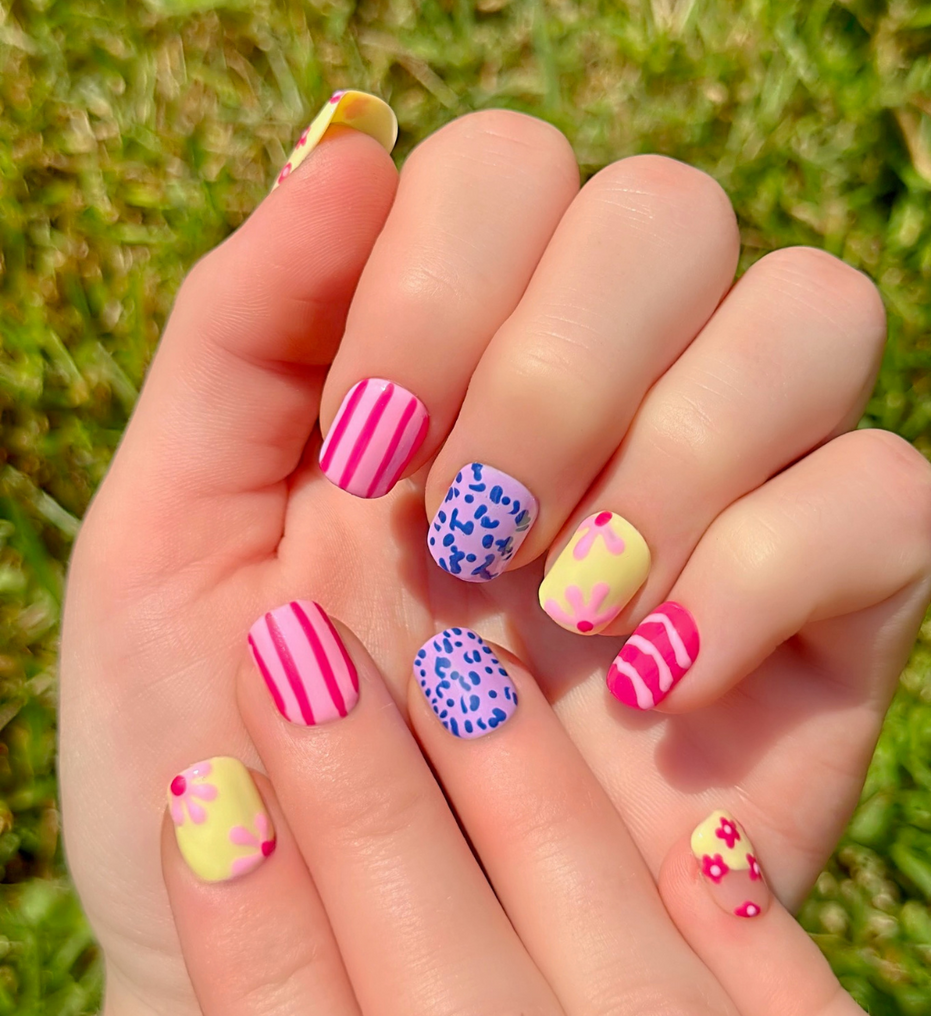 Candy Safari | Short Squoval | Square | Round