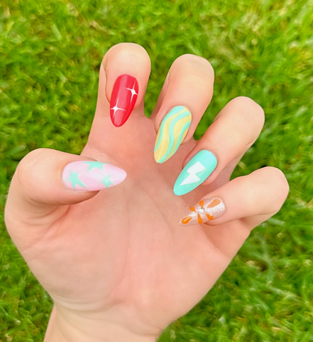Mixed Signals | Salon Press-On Nails