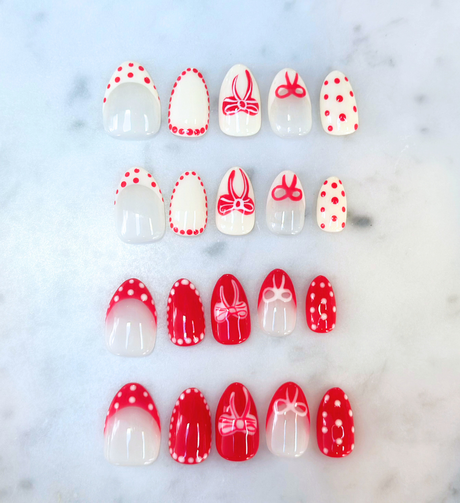 Wrapped in Red | Salon Press-On Nails