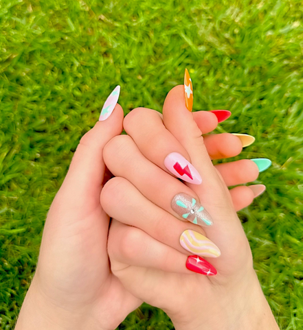Mixed Signals | Salon Press-On Nails