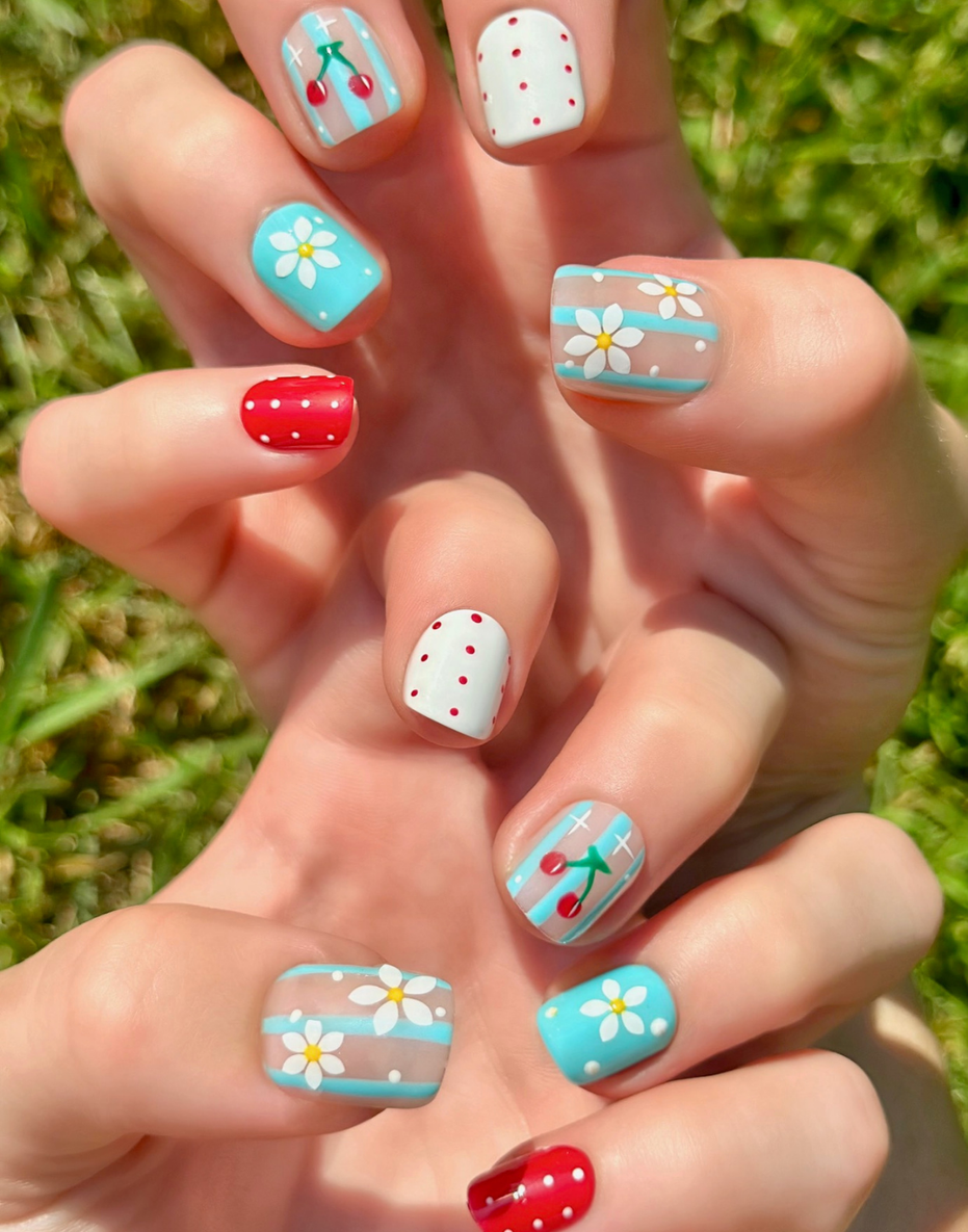 Cherry on Top: Short Squoval | Square | Round