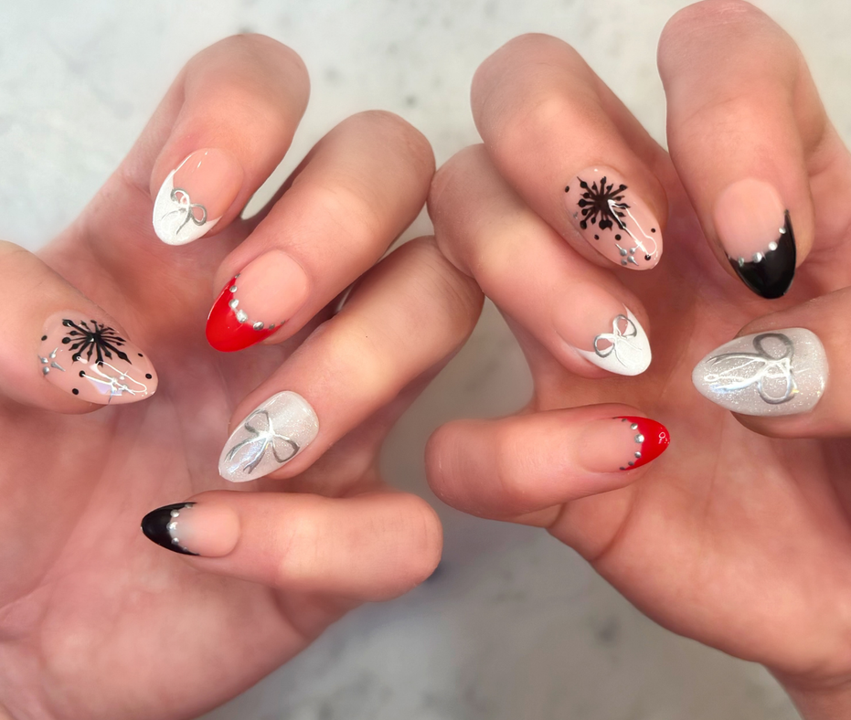 Electric Snowstorm | Salon Press-On Nails