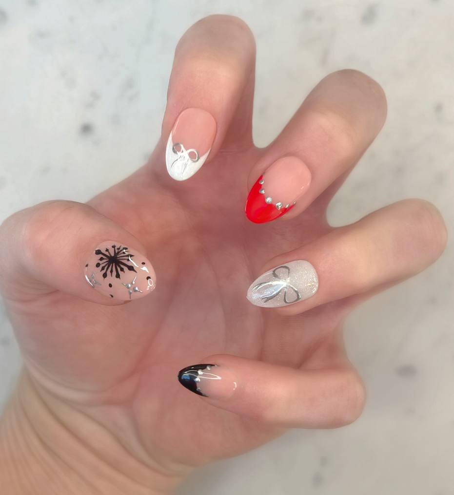 Electric Snowstorm | Salon Press-On Nails