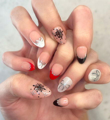 Electric Snowstorm | Salon Press-On Nails