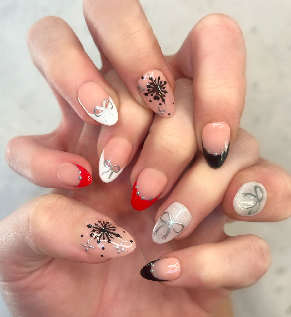 Electric Snowstorm | Salon Press-On Nails