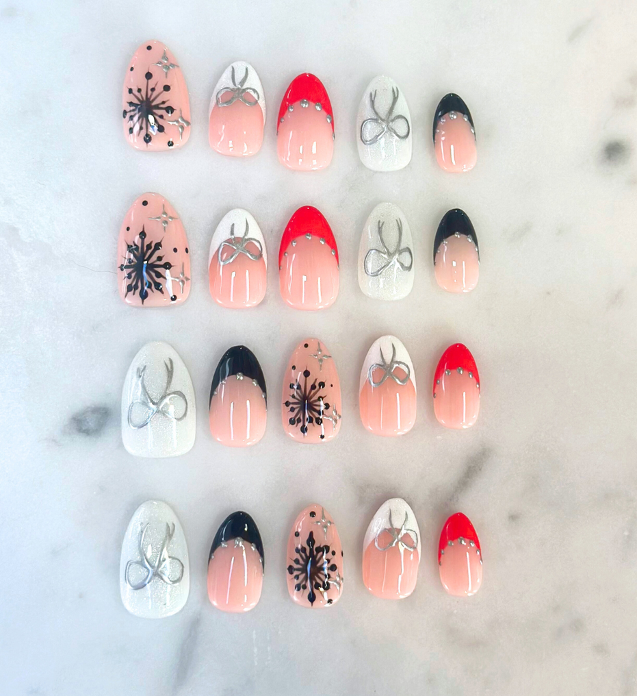 Electric Snowstorm | Salon Press-On Nails