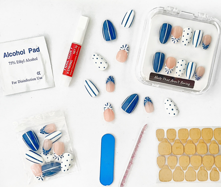 Blue Me Away | Salon Press-On Nails