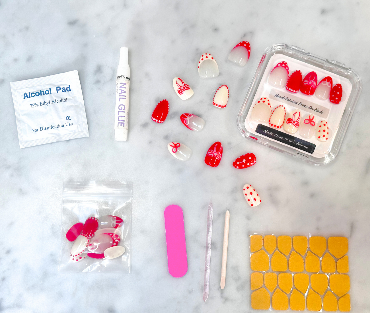 Wrapped in Red | Short Almond